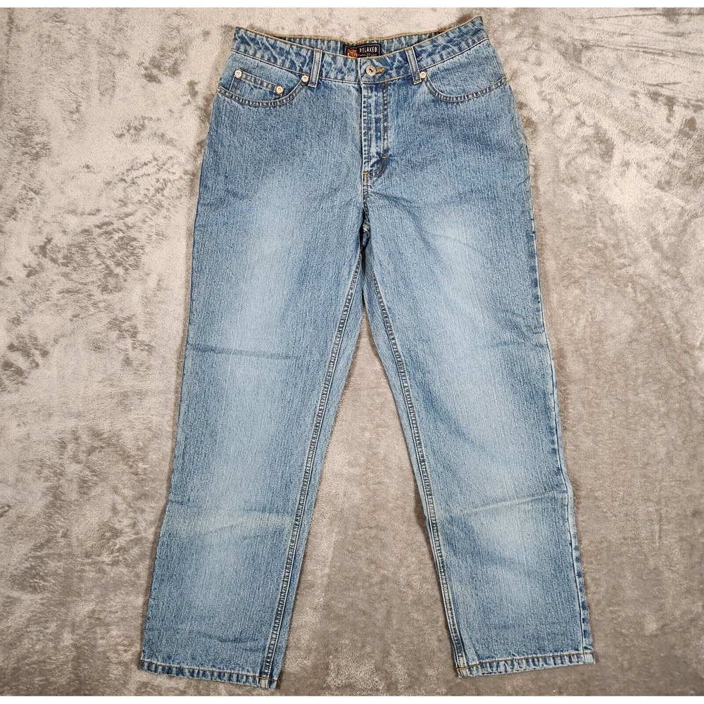 Route 66 Jeans Women's 8S 31X28 Relaxed Fit Blue 5 Pocket Cotton Tapered Ankle